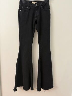 We The Free CRVY High Rise Flare Jeans Sz 24 Black